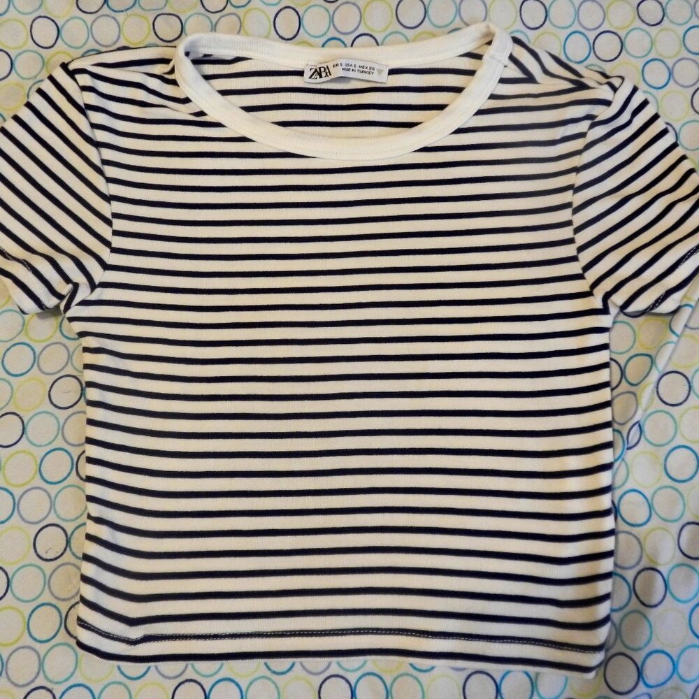 Zara Girls/Women's Viscose Short Sleeve T-Shirt